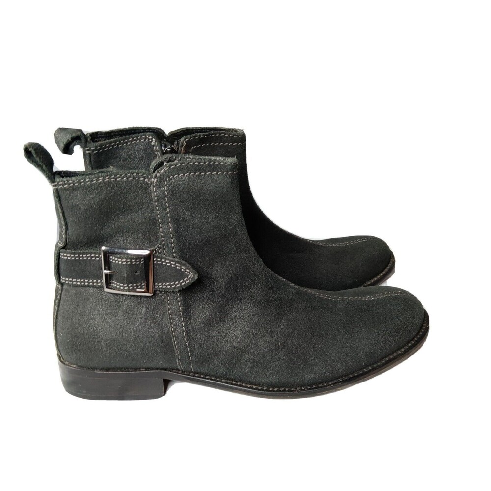 Red Tape Cyril Chukka Boots Men's Size 9.5 Nubuck Leather Black